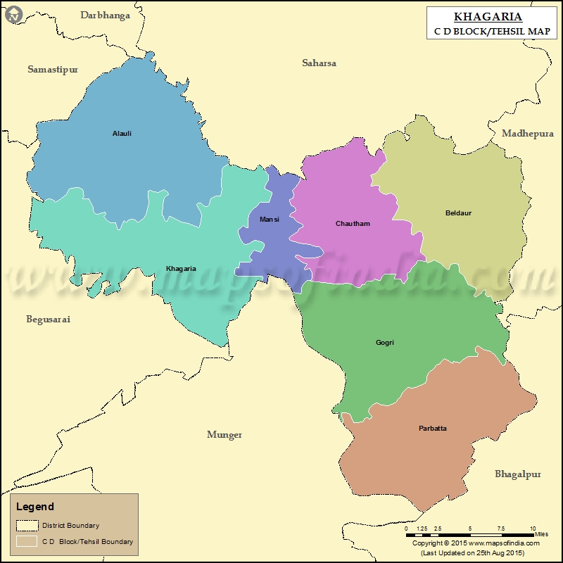 Tehsil Map of Khagaria 