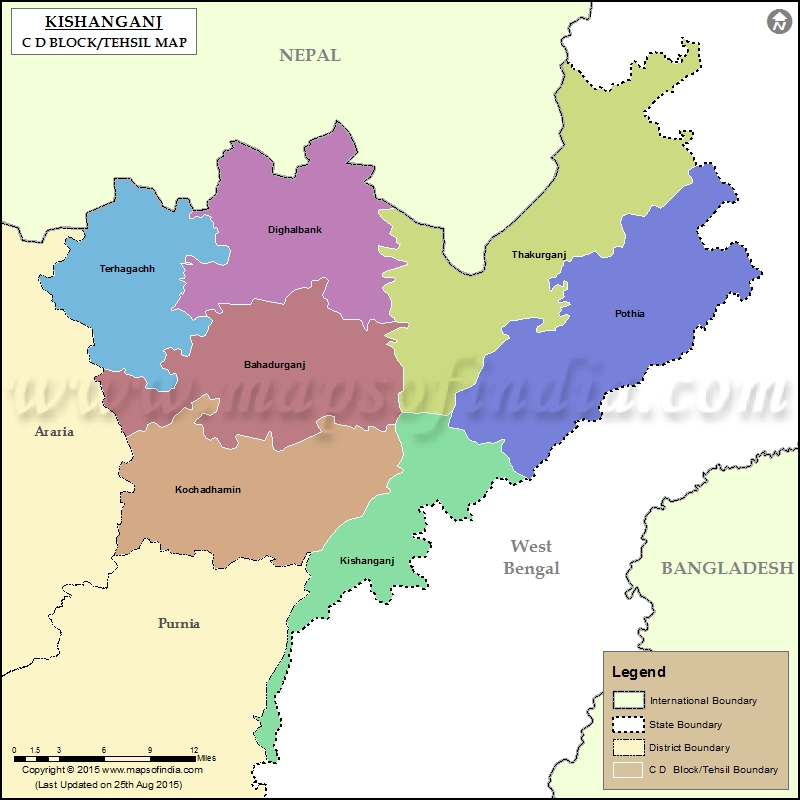 Tehsil Map of Kishanganj 