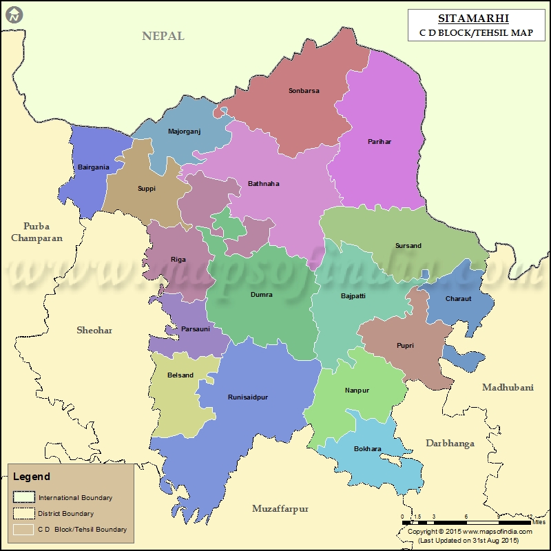 Tehsil Map of Sitamarhi 