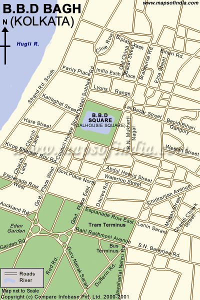 Map of BBD Bagh