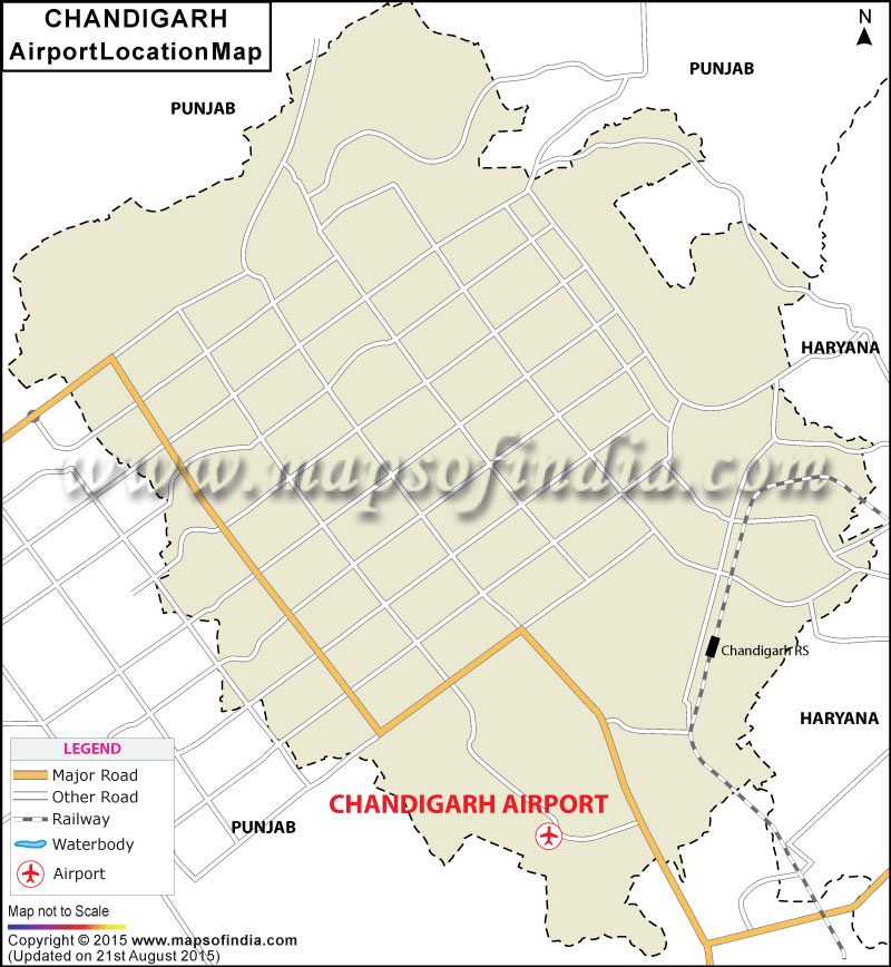 Chandigarh Airport Map