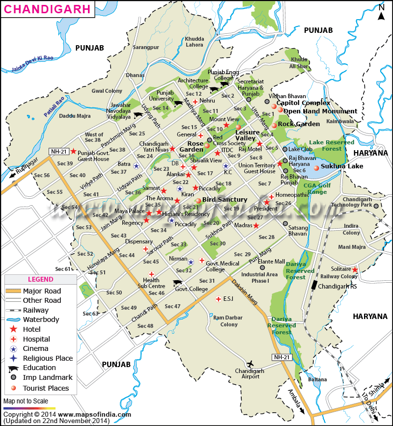 Chandigarh Map