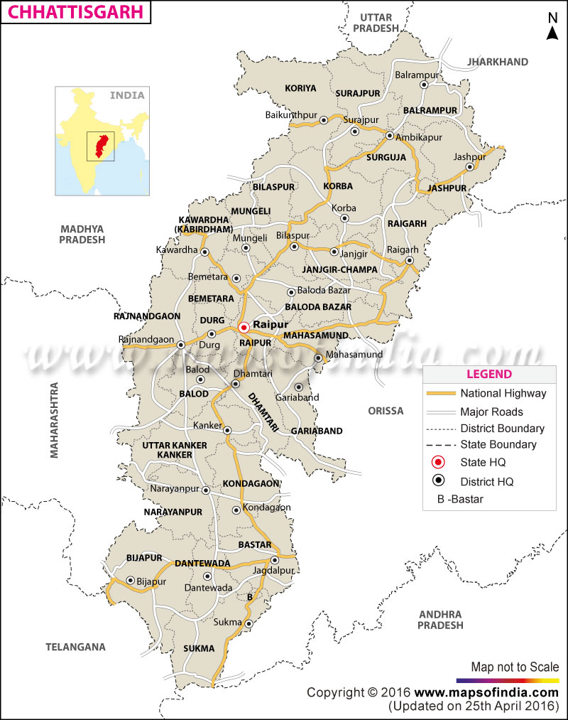 Chhattisgarh Road Map