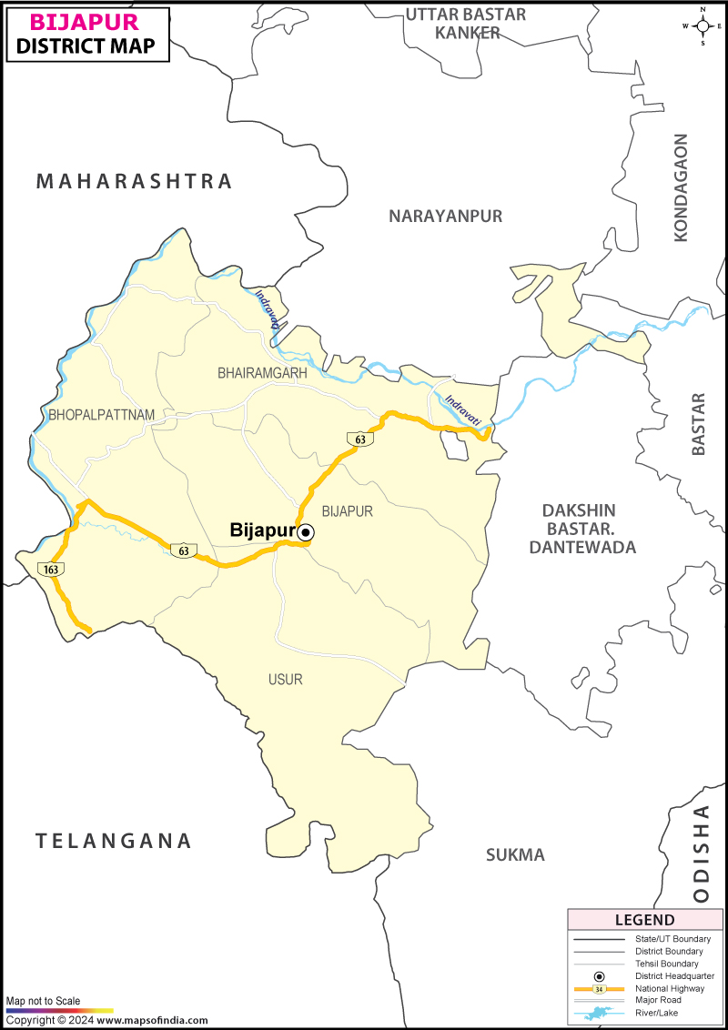 District Map of Bijapur