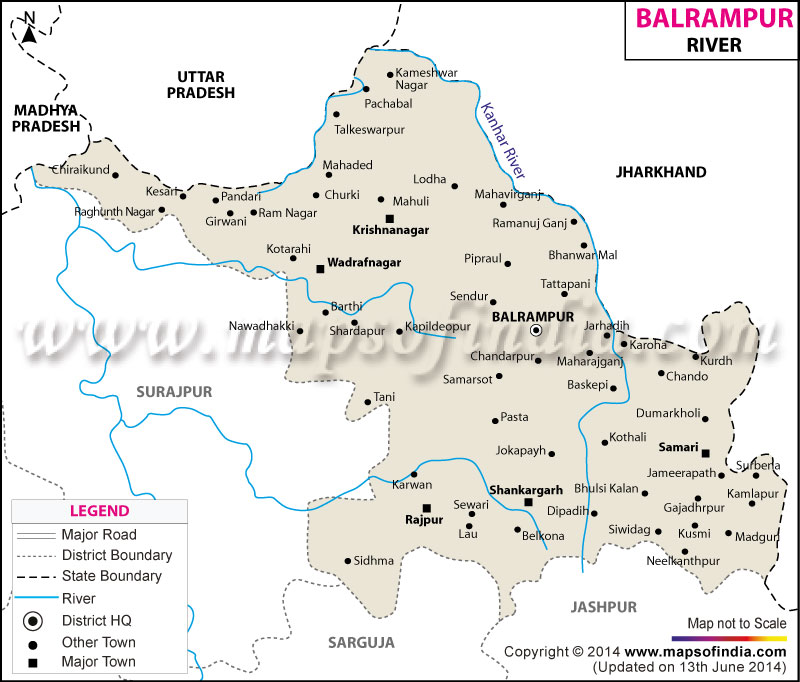 River Map of Balrampur