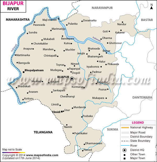 River Map of Bijapur