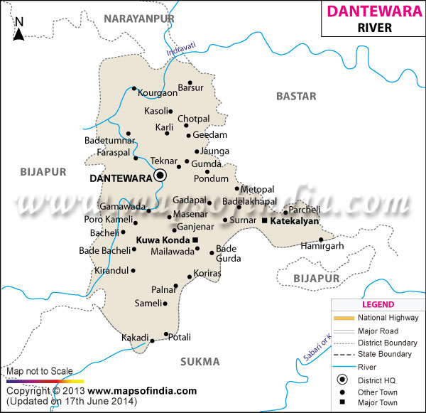 River Map of Dantewada