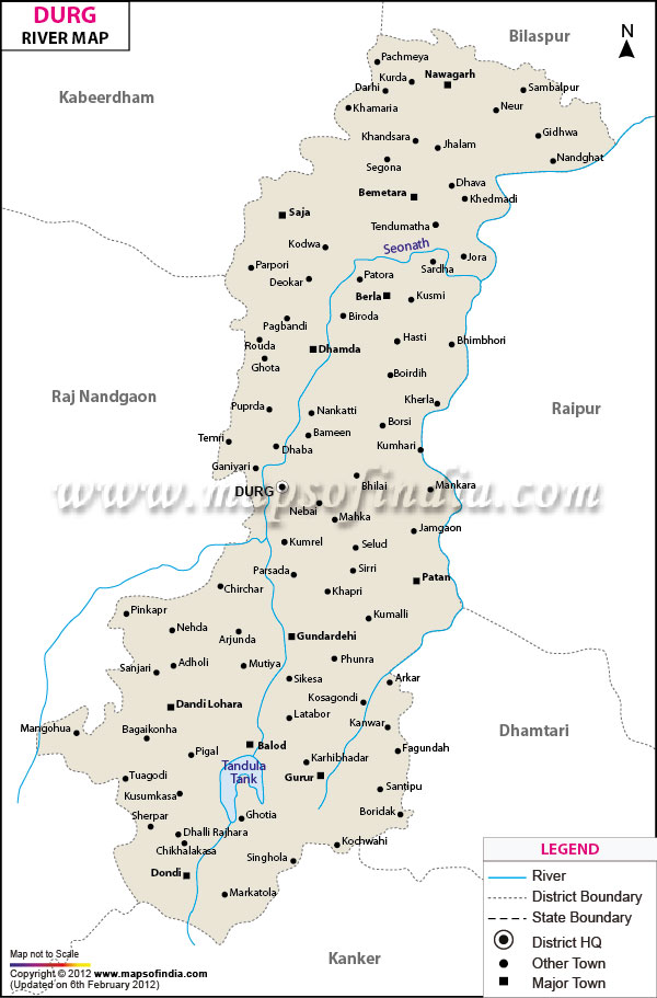 River Map of Durg