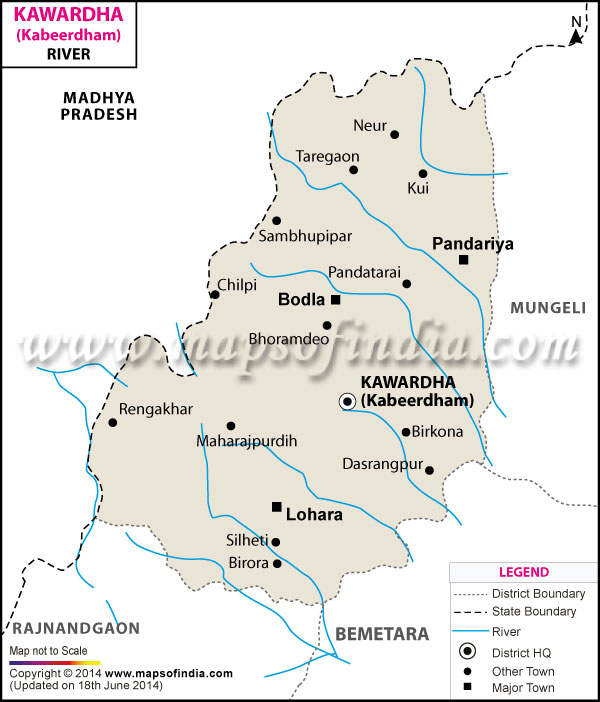 River Map of Kabeerdham