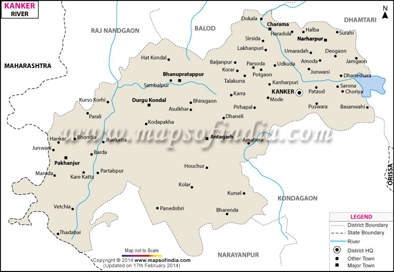 River Map of Kanker