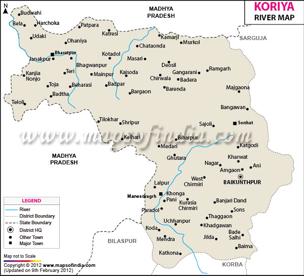 River Map of Koriya