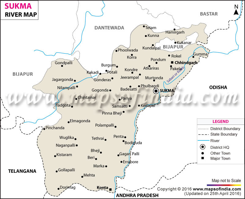 River Map of Sukma