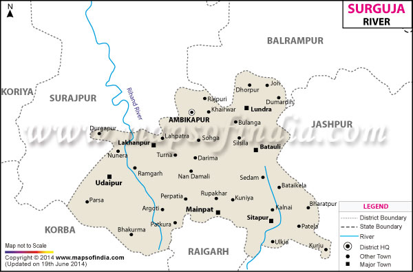 River Map of Surguja