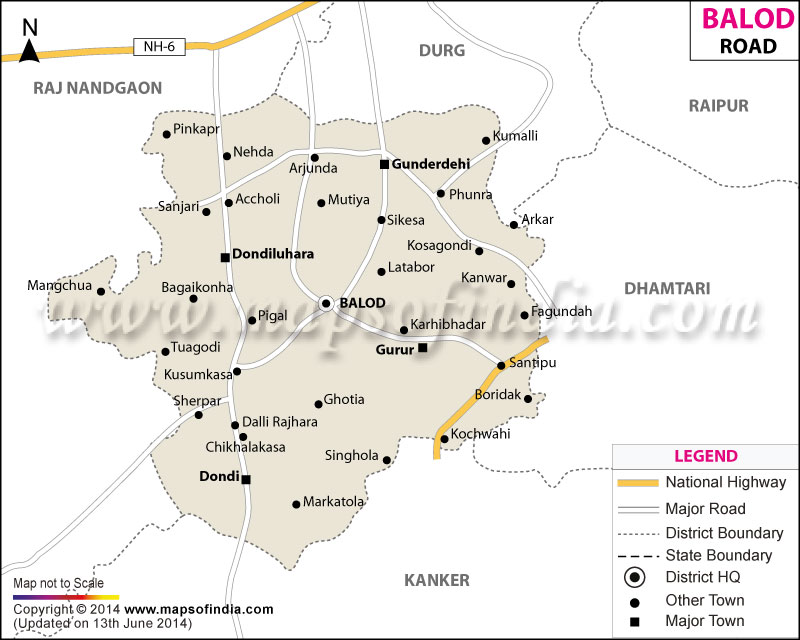 Road Map of Balod