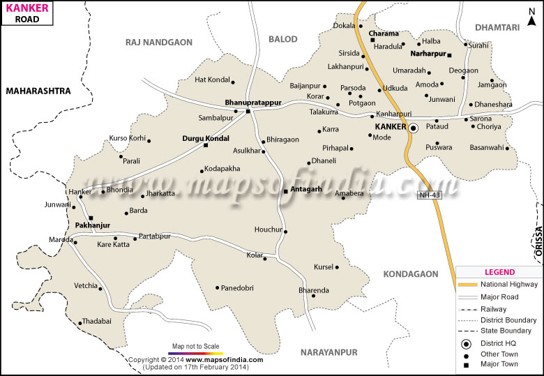 Road Map of  Kanker