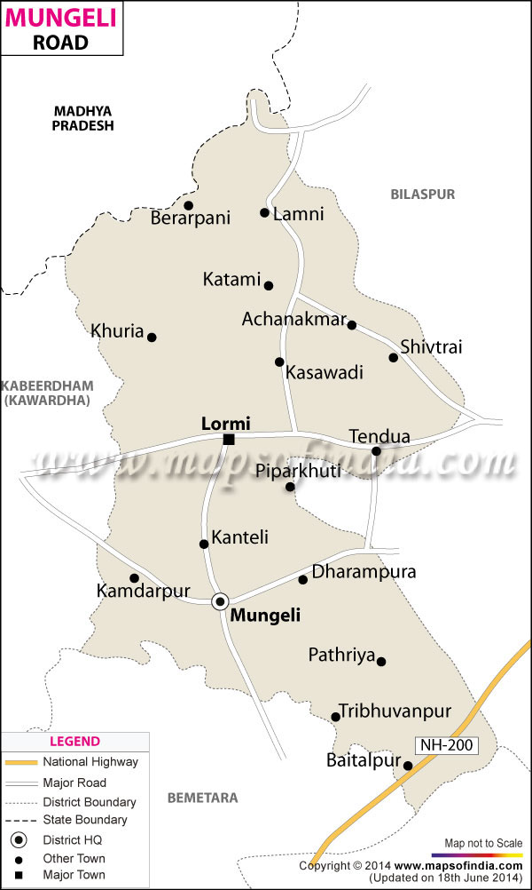 Road Map of Mungeli