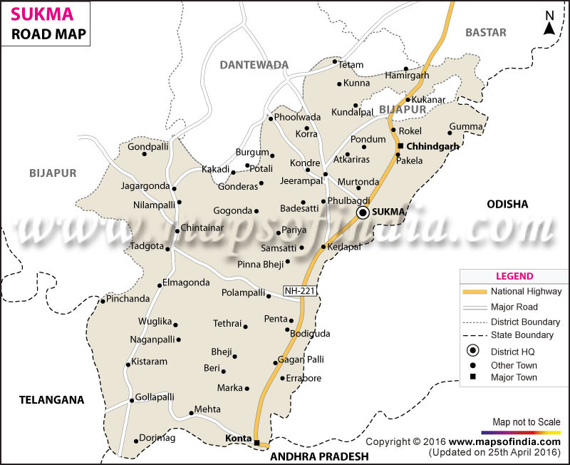 Road Map of Sukma