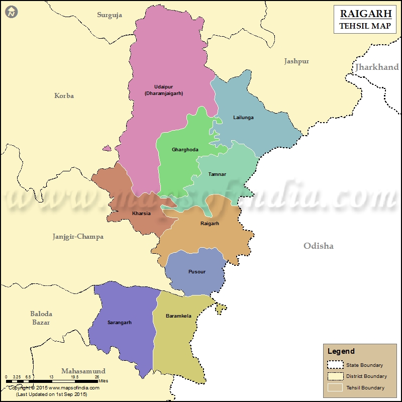 Tehsil Map of Raigarh