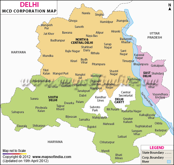 Delhi MCD Map
