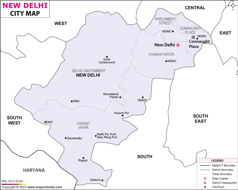 City Map of New-Delhi