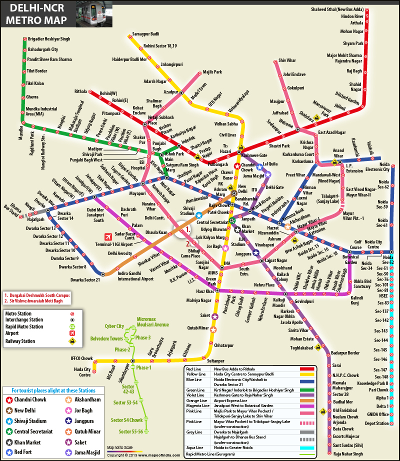 Delhi Metro Chart Hd