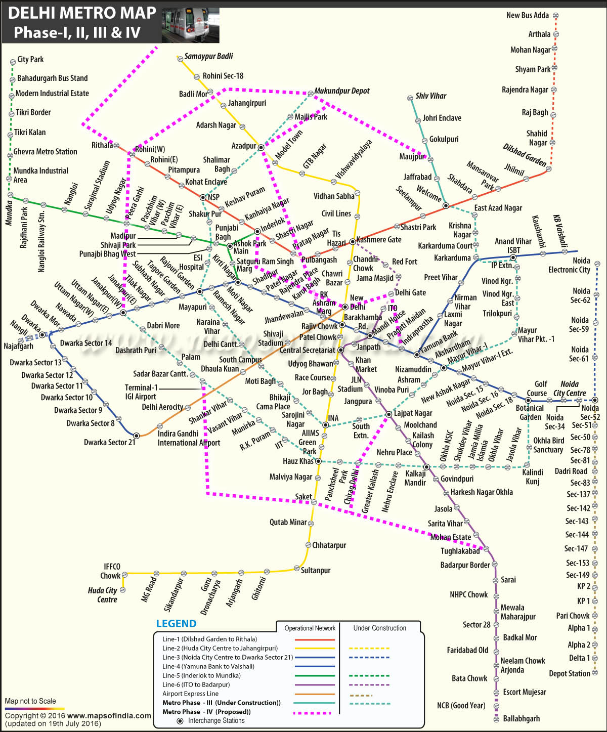 Delhi Metro Phase 4 Map