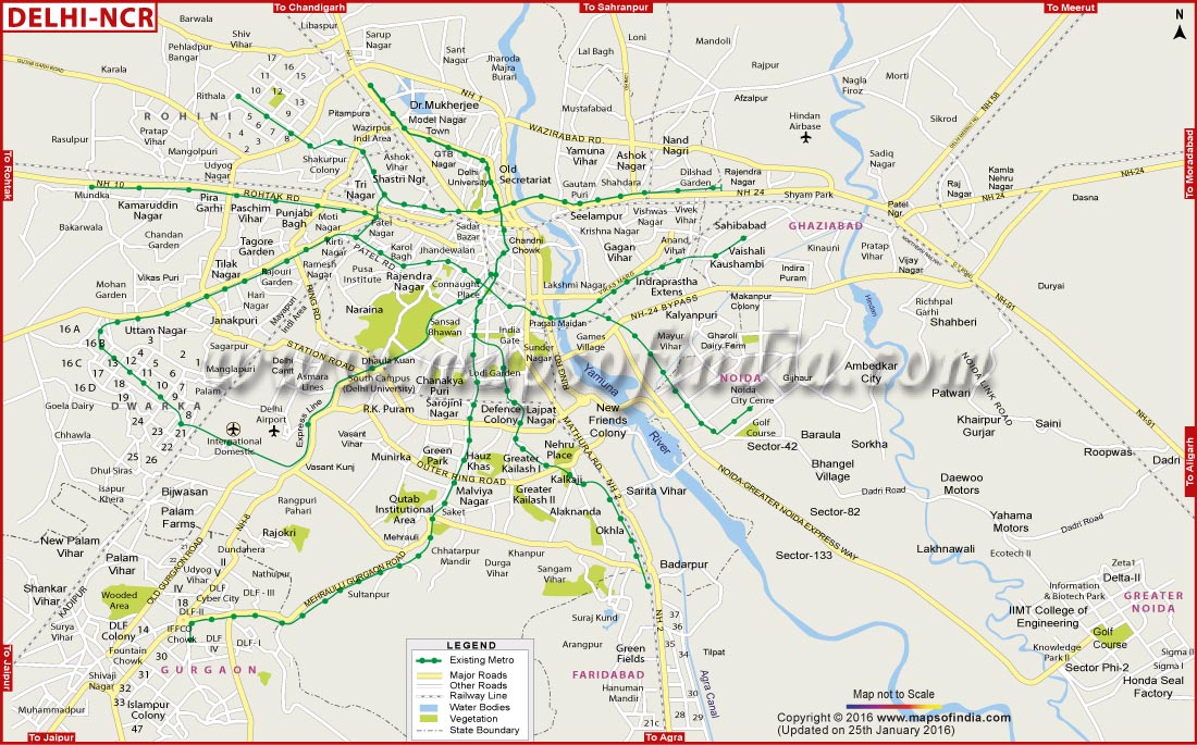 Delhi NCR Map