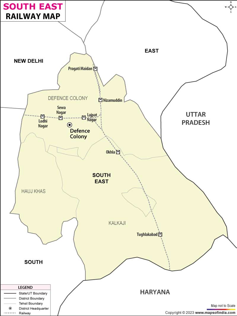 South East Railway Map