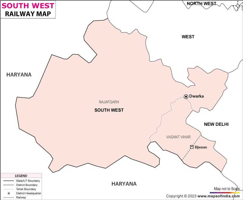 South West Railway Map