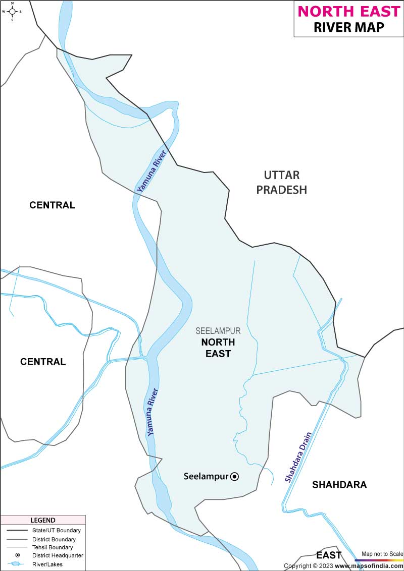 River Map of North East