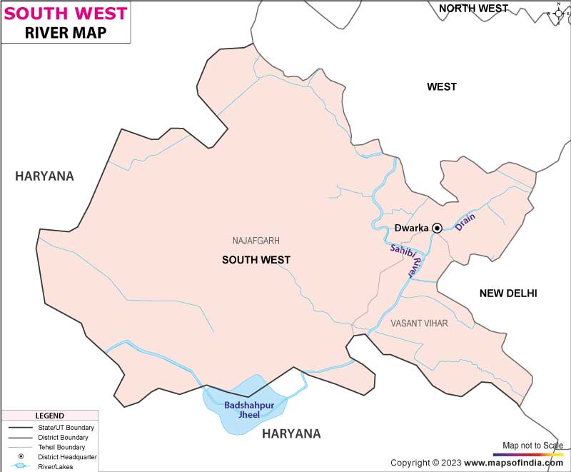 River Map of South West