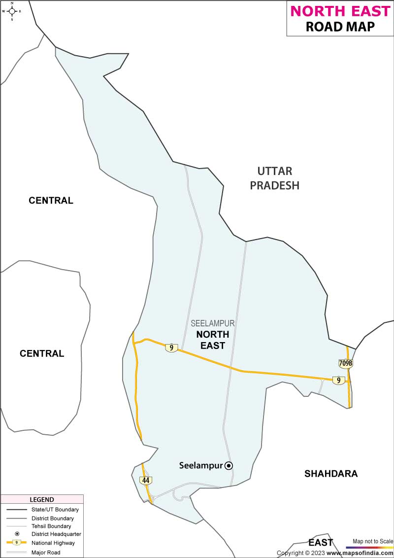 NorthEast Road Map