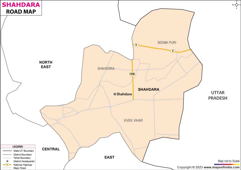 Shahdara Road Map