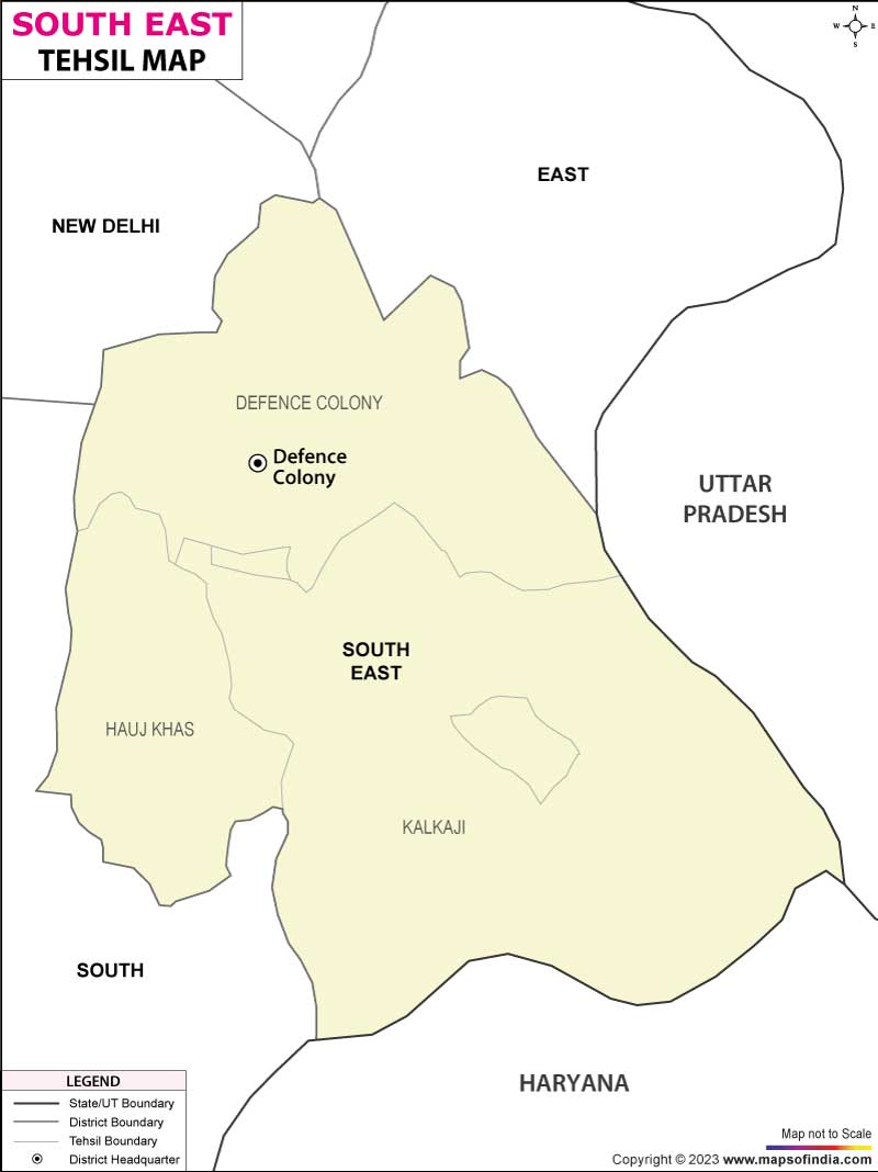 Tehsil Map of South East 