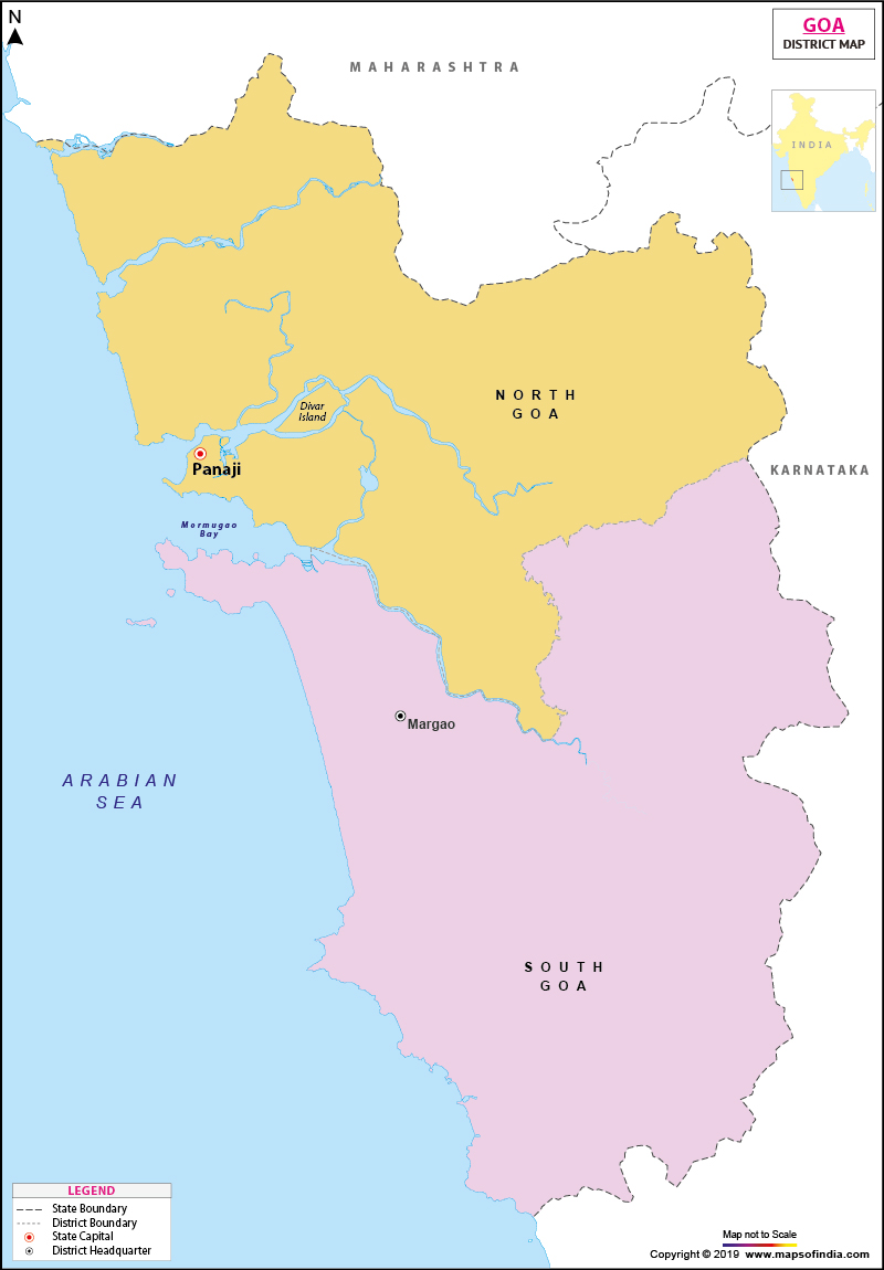 District Map of Goa