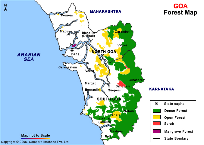 Goa Forest Map