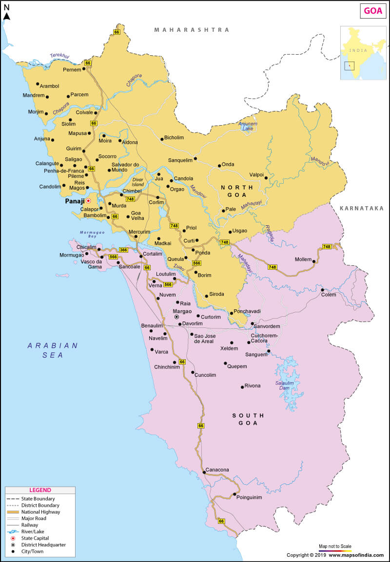 Map of Goa