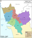 North Goa Tehsil Map
