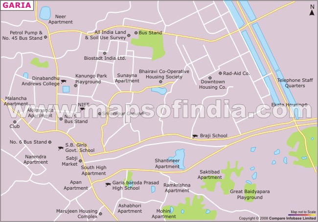 Garia City Map