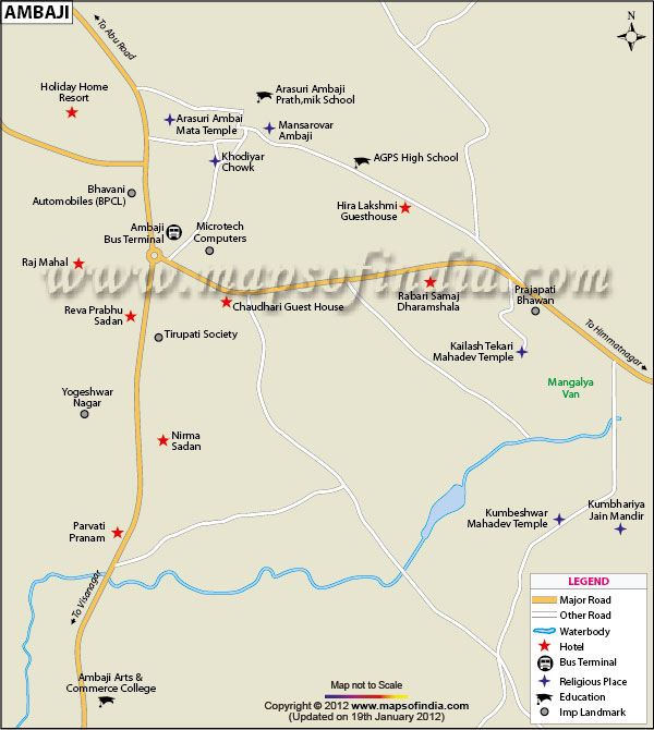 City Map of Ambaji