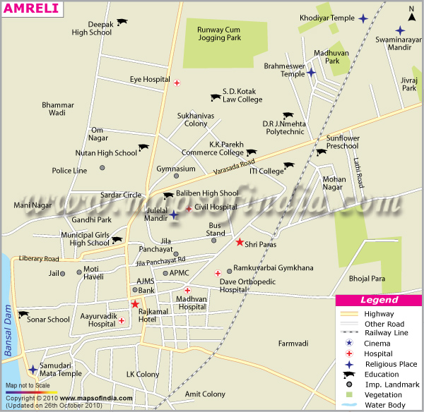 Amreli City Map