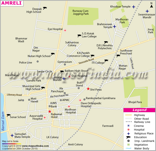 Amreli Location Map