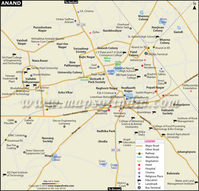 City Map of Anand