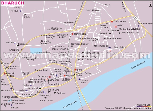 Bharuch Ina Location Map