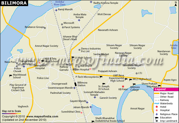  City Map of Bilimora