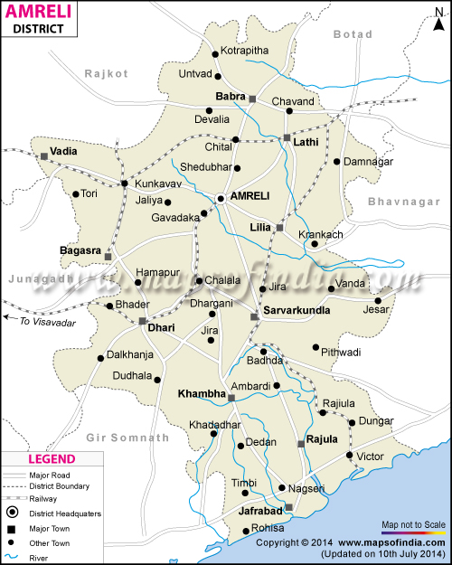 District Map of Amreli 
