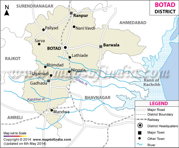 District Map of Botad 