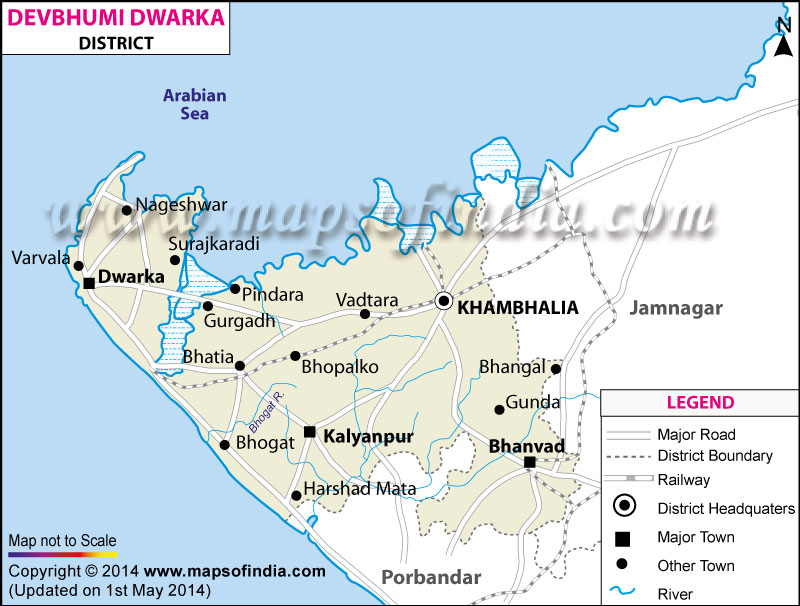 District Map of Devbhoomi Dwarka