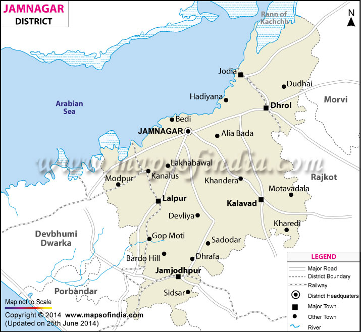 District Map of Jamnagar 