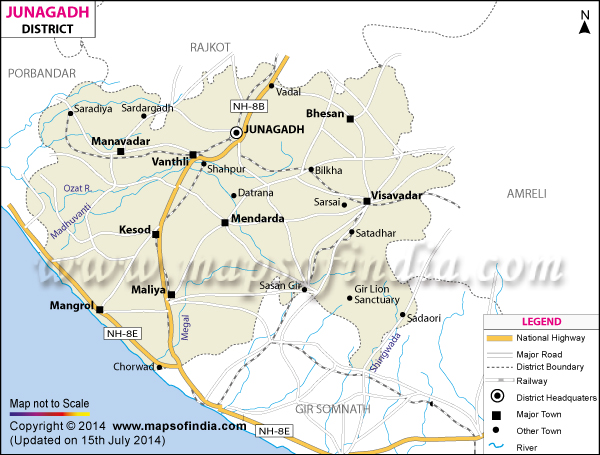 District Map of Junagadh